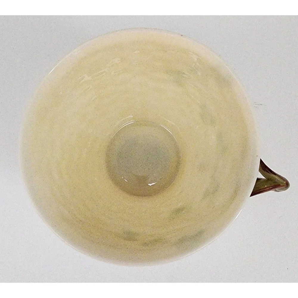 Belleek Shamrock Tea Cup Saucer Vase Basketweave Ireland Green Mark